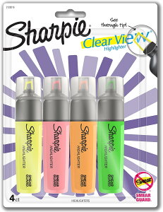 ySiΏہE펞2300~E3800~E41000~OFFN[|zV[s[ NAr[ nCC^[ `Y`bv 4{ SHARPIE Clear View Highlighters, Chisel Tip, Assorted Colors, 4 County񂹏i