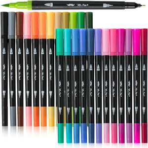 ySiΏہE펞2300~E3800~E41000~OFFN[|zMr.y - fA`bvuVy A\[gJ[ 24{Zbg Mr. Pen- Dual Tip Brush Pens, 24 pcs, Assorted Color y񂹏izy
