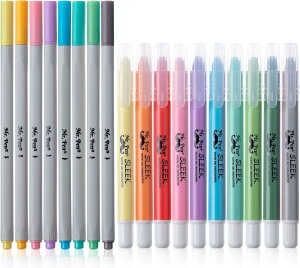ySiΏہE펞2300~E3800~E41000~OFFN[|zMr.y WFuy ׎J[y pXeJ[ 18{ Mr. Pen- Bible Gel Highlighters and Fineliner Pens No Bleed, Pastel Colors, 18 Pcs y