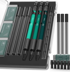 ySiΏہE펞2300~E3800~E41000~OFFN[|zMr.y ^V[vyVZbg ւc&St 1.3mm Mr. Pen- Metal Mechanical Pencils Set with Lead and Eraser Refillsy񂹏