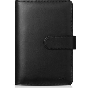 ySiΏہE펞2300~E3800~E41000~OFFN[|zMr.y U[OoC_[ 6O A6 ubN Mr. Pen Planner Binder 6 Ring, Leather Ring Binder, Refillable Notebook Binder (A5, Black)y