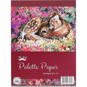 ySiΏہE펞2300~E3800~E41000~OFFN[|z~X^[y pbgy[p[ yCgpbh 22.86cm×x30.48cm 40Mr. Pen- Palette Paper Paint Pad, 9x12, 40 Sheets, Acrylic Paint Papery