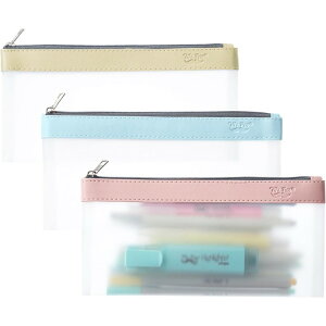 ySiΏہE펞2300~E3800~E41000~OFFN[|zMr.y NAyV|[` 3Zbg \tgpXe Mr. Pen- Clear Pencil Pouch, 3 Pack Soft Pastely񂹏izy킹Ĕ
