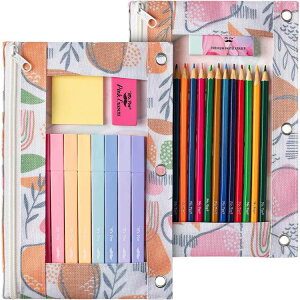 ySiΏہE펞2300~E3800~E41000~OFFN[|zMr.y yV|[` 2Zbg AuXgNgAvRbg Mr. Pen- Pencil Pouch, 2Pack, Pencil Pouches Abstract Apricoty񂹏izy