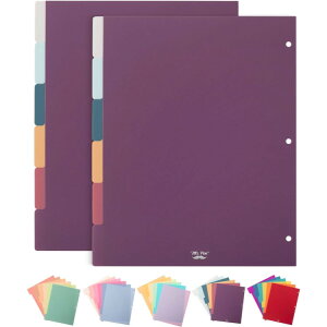 ySiΏہE펞2300~E3800~E41000~OFFN[|zMr.y oC_[CfbNX d؂ 6×2Zbg p[v Mr. Pen- Binder Dividers, 6 Tab Dividers, Pack of 2 Sets Purple y񂹏iz