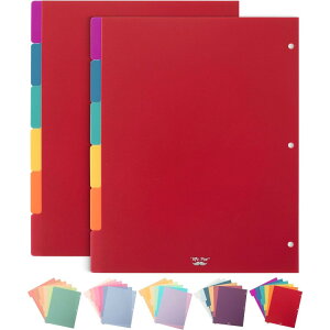 ySiΏہE펞2300~E3800~E41000~OFFN[|zMr.y oC_[CfbNX d؂ 6×2Zbg bh Mr. Pen- Binder Dividers, 6 Tab Dividers, Pack of 2 Sets Red y񂹏izy