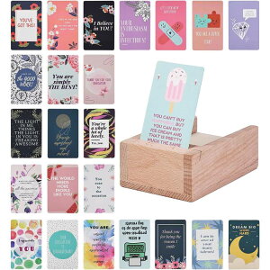 ySiΏہE펞2300~E3800~E41000~OFFN[|zMr.y ؐX^ht O[eBOJ[h 100 Cgnj[ Mr. Pen- Encouragement Cards with Wooden Stand, 100 pcs light honeyy