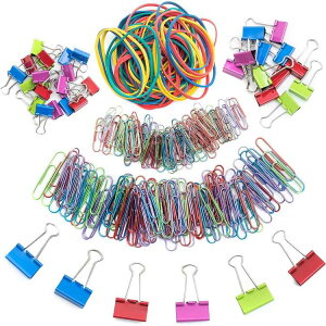 ySiΏہE펞2300~E3800~E41000~OFFN[|zMr.y y[p[NbvoC_[Nbv փSZbg 272 Mr. Pen- Paper Clips and Binder Clips, 272 PCS, Assorted Colorsy񂹏