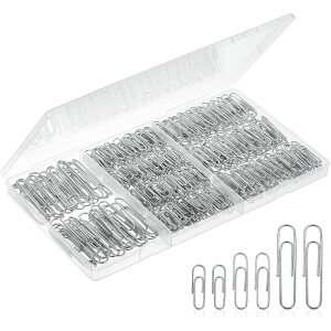 【全品対象・常時2個300円・3個800円・4個1000円OFFクーポン】Mr.ペン ペーパークリップ アソートサイズ 450個 シルバー Mr. Pen- Paper Clips, 450 Pack, Silver, Paper Clips【お取り寄せ商品】【合わせて買い