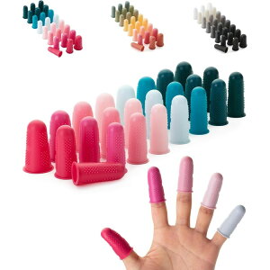 【全品対象・常時2個300円・3個800円・4個1000円OFFクーポン】Mr.ペン ホットグルーガン用指プロテクター 指サック 24個 モランディ Mr. Pen- Hot Glue Gun Finger Protectors, 24 pcs, Morandi【お取り寄せ商品】