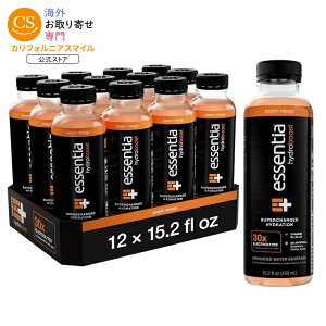 �G�b�Z���e�B�A�E�H�[�^�[LLC �����{�g������E�H�[�^�[ 450mL 12�{ �s�[�`�}���S�[ Essentia Water LLCHydroboost Enhanced Bottled Water, Peach Mango 15.2 fl. oz.�y�����񂹏��i�z�y���킹�Ĕ��������z