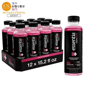 �G�b�Z���e�B�A�E�H�[�^�[LLC �����{�g������E�H�[�^�[ 450mL 12�{ ���Y�x���[�U�N�� Essentia Water LLCHydroboost Enhanced Bottled Water, Raspberry Pomegranate 15.2 fl. oz.�y�����񂹏��i�z�y���킹�Ĕ�������