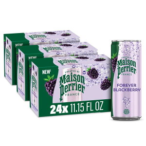 ]yG AeBbg Xp[NO EH[^[ ubNx[t[o[ 330ml 8×3pbN Maison Perrier Ultimate Sparkling Water Blackberry Flavored 11.15 Fl Oz Cans, 8 Count, 3 Packy񂹏i