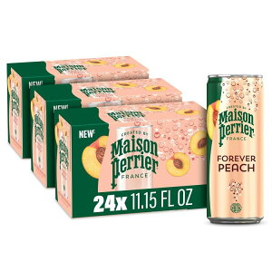 yő1000~OFFN[|z]yG AeBbg Xp[NO EH[^[ s[`t[o[ 330ml 8×3pbN Maison Perrier Ultimate Sparkling Water Peach Flavored 11.15 Fl Oz Cans, 8 Count, 3 Packy