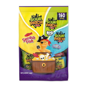 yő1000~OFFN[|zirXR T[pb`LbY IWi nEBLfB oGeBpbN 160 SOUR PATCH KIDS & SWEDISH FISH Mini Halloween Candy Variety Pack, 100 Trick or Treat Bagsy