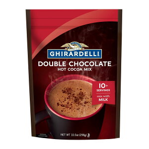 yő1000~OFFN[|zMf `R[g Jpj[ zbg`R[g pE` _u`R[g 298g(10.5 oz) Ghirardelli Chocolate Company Hot Chocolate Pouch, Double Chocolate, 10.5 Ounce y