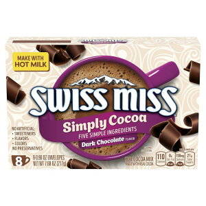 ySiΏہE펞2300~E3800~E41000~OFFN[|zXCX~X Vv[RRA zbgRRA~bNX _[N`R[g 8×12Zbg Swiss Miss Simply Cocoa Dark Chocolate Flavor Hot Coc