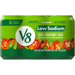 ySiΏہE펞2300~E3800~E41000~OFFN[|zV8 igE IWi 100% ؃W[X 341ml (11.5 fl oz) 6{ V8 Low Sodium Original 100% Vegetable Juice, 11.5 fl oz Can (6 Pack) y