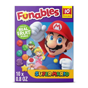 yő1000~OFFN[|zt@iuX t[cXibN O~ X[p[}I A\[gt[c 10 Funables Fruity Snacks, Super Mario, Assorted Fruit, Flavored Snacks, 0.8 oz 10 cty񂹏iz