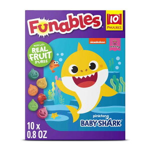 yő1000~OFFN[|zt@iuX t[cXibN O~ xCr[V[N A\[gt[c 10 Funables Fruity Snacks, Baby Shark, Assorted Fruit, Flavored Snacks, 0.8 oz 10 cty񂹏i