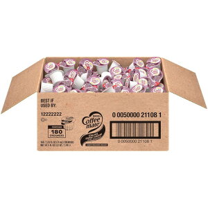 yő1000~OFFN[|zlX R[q[Cg R[q[N[}[ C^AXC[gN[ 180 Nestle Coffee mate Coffee Creamer, Italian Sweet Creme, Liquid Creamer 11ml 0.375fl oz Tubs (Pack of 180) 