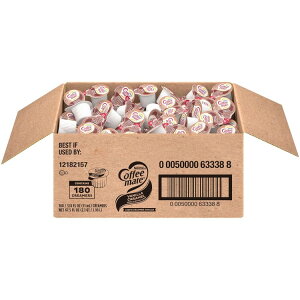 yő1000~OFFN[|zlX R[q[Cg R[q[N[}[ ojL 180 Nestle Coffee mate Coffee Creamer, Vanilla Caramel, Liquid Creamer 11ml 0.375fl oz Tubs (Pack of 180) y