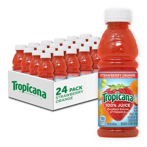 ySiΏہE펞2300~E3800~E41000~OFFN[|zgsJ[i 100% W[X IWXgx[ 24{ Tropicana 100% Juice, Orange Strawberry, 10 Fl Oz Bottle (Pack of 24)y񂹏iz