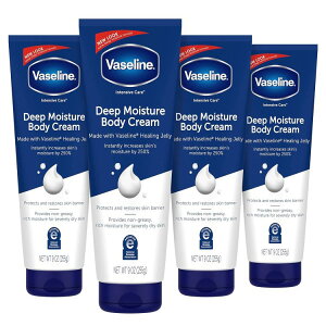 ySiΏہE펞2300~E3800~E41000~OFFN[|z@Z CeVu PA {fBN[ fB[v CX`[ 4 pbN Vaseline Intensive Care Body Cream Deep Moisture 4 pk y