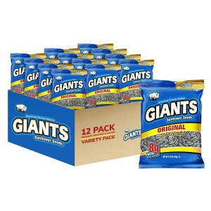 yő1000~OFFN[|zWCAc IWi  W{TCY Ђ܂̎ 163g(5.75 oz) 12 pbN GIANTS Original Salted Jumbo Sized Sunflower Seeds 5.75-Ounce Bags (Pack of 12) y񂹏iz