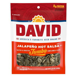 yő1000~OFFN[|zfCrbh ny[j  [Xg W{ Ђ܂̎ 149g(5.25 oz) 12 pbN DAVID Roasted and Salted Jalape?o Jumbo Sunflower Seeds, 5.25 oz, 12 Pack y񂹏izy
