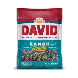 ySiΏہE펞2300~E3800~E41000~OFFN[|zfCrbh ` [Xg W{ Ђ܂̎ 149g(5.25 oz) 12 pbN DAVID Roasted and Salted Ranch Jumbo Sunflower Seeds, 5.25 oz, 12 Pack y