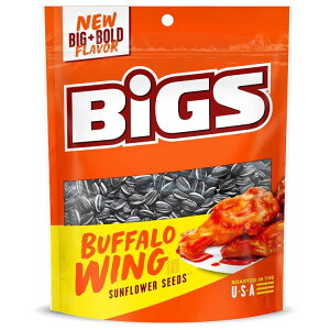 BIGS obt@[EBO Tt[V[h Pgth[XibN YCtX^C 151g  (12 pbN) BIGS Buffalo Wing Sunflower Seeds Low Carb Lifestyle 5.35-oz Bag (Pack of 12) y