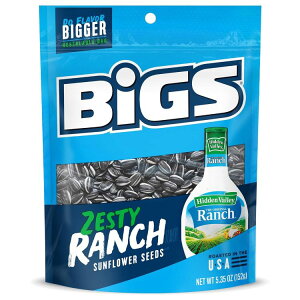 yő1000~OFFN[|zBIGS qhD o[ ` Ђ܂̎ Pgth[XibN 151g  (12 pbN) BIGS Hidden Valley Ranch Sunflower Seeds Keto Friendly Snack 5.35-oz. Bag (Pack of 12) y