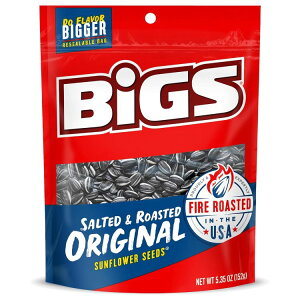 yő1000~OFFN[|zBIGS [Xg IWiЂ܂̎ Pgth[XibN 151g ܁i12jBIGS Salted & Roasted Original Sunflower Seeds Keto Friendly Snack 5.35-oz. (Pack of 12) y