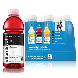 【最大1000円OFFクーポン】ビタミンウォーター ゼロ バラエティパック ビタミン入り 約591ml 12 本 vitaminwater zero variety pack nutrient enhanced water w/ vitamins 20 fl oz 12 Pack 【お取り寄せ商品】【合わせて