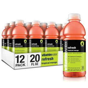 yő1000~OFFN[|zr^~EH[^[ tbV d r^~ gsJ}S[hN 591ml 12{ vitaminwater refresh electrolyte enhanced water tropical mango drinks 20 fl oz 12 