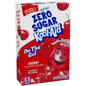 �N�[���G�C�h �V���K�[�t���[ �`�F���[ �I���U�S�[ �����h�����N�~�b�N�X 6 ���� Kool-Aid Sugar-Free Cherry On-The-Go Powdered Drink Mix 6 Count �y�����񂹏��i�z�y���킹�Ĕ��������z