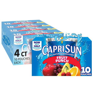 ySiΏہE펞2300~E3800~E41000~OFFN[|zJvT t[cp` ̂܂܈߂W[Xi40܁A10ܓ4j Capri Sun Fruit Punch Ready-to-Drink Juice (40 Pouches, 4 Boxes of 10) y
