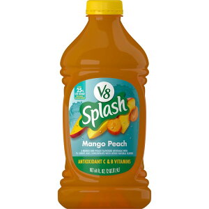 ySiΏہE펞2300~E3800~E41000~OFFN[|zV8 XvbV }S[s[` t[o[ W[X Splash Mango Peach Flavored Juice Beverage, 1892ml 64fl oz Bottle y񂹏iz