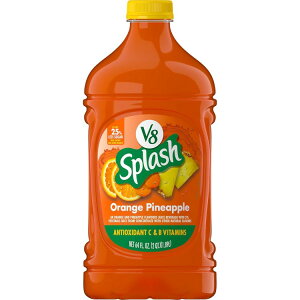 ySiΏہE펞2300~E3800~E41000~OFFN[|zV8 XvbV IW pCibv t[o[ W[X Splash Orange Pineapple Flavored Juice Beverage, 64 FL OZ Bottle y񂹏