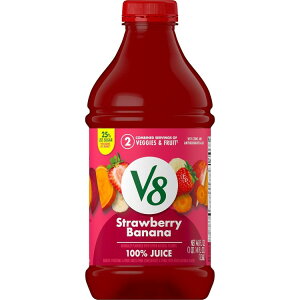 ySiΏہE펞2300~E3800~E41000~OFFN[|zV8 Xgx[oii 100% t[c؃W[X Strawberry Banana 100% Fruit and Vegetable Juice, 1360ml 46fl oz Bottle y񂹏izy