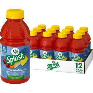 ySiΏہE펞2300~E3800~E41000~OFFN[|zV8 XvbV t[ch[ t[o[W[X Splash Fruit Medley Flavored Juice Beverage, 16 FL OZ Bottle (Pack of 12) y񂹏