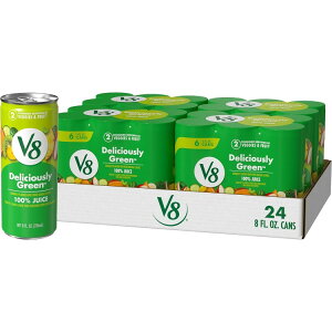 ySiΏہE펞2300~E3800~E41000~OFFN[|zV8 fVX[O[ 100% t[c؃W[X 24{ Deliciously Green 100% Fruit and Vegetable Juice, 236ml 8fl oz Can (6 Pack) (Case of 4) y