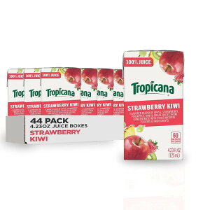 �C�O�� �g���s�J�[�i 100% �W���[�X �{�b�N�X �X�g���x���[ �L�E�CTropicana 100% Juice Box, Strawberry Kiwi, 4.23oz (Pack of 44) �y�����񂹏��i�z�y���킹�Ĕ��������z