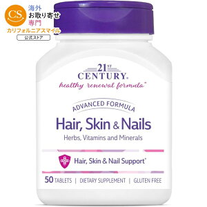 21st Century �A�h�o���X�t�H�[�~���� �w�A �X�L�� �l�C�� �^�u���b�g50�� 21st Century Hair Skin and Nails Advanced Formula 50 Count �y�����񂹏��i�z�y���킹�Ĕ��������z
