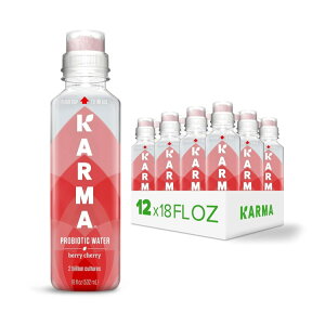 �J���} �v���o�C�I�e�B�N�X �E�H�[�^�[ 12 �p�b�N �x���[�`�F���[ Karma Probiotic Water - 12 Pack, Berry Cherry �y�����񂹏��i�z�y���킹�Ĕ��������z