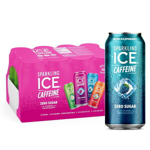 yő1000~OFFN[|zXp[NOACX JtFC oGeBpbN Xp[NO EH[^[ 473ml 12  Sparkling Ice Caffeine Variety Pack, Flavored Sparkling Water 16 fl oz, 12 count y