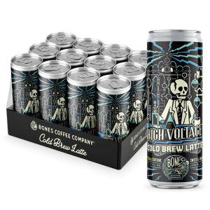 {[YR[q[Jpj[ nC{e[W R[hu[e XEB[gN[~[ 325mli12pbNj Bones Coffee Company High Voltage Cold Brew Latte Sweet and Creamy 11 Fl Oz (12 Pack) y