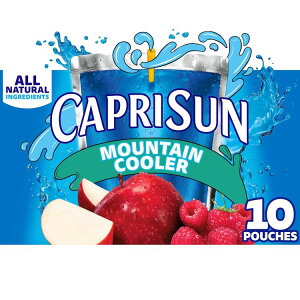 Jv T}Ee N[[ i`t[o[ t[cW[X hN 177ml×10{bNX pE` Capri Sun Mountain Cooler Naturally Flavored Fruit Juice Drink, 10 ct Box, 6 fl oz Pouches y