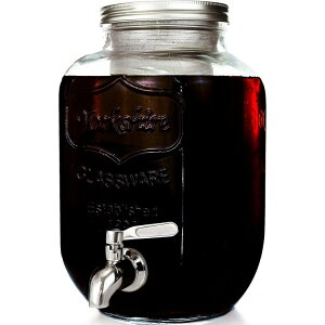 yő1000~OFFN[|zWillow & Everett R[hu[R[q[&ACXeB[[J[ sb`[ 1KKXfBXyT[ Willow & Everett Cold Brew Coffee & Iced-Tea Maker Pitcher, 1 Gal Glass Dispense